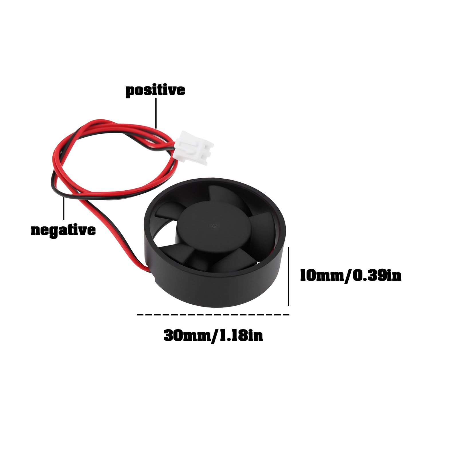 Create idea 4X Ventole di Raffreddamento Rotonde per Laptop DC 12V Tensione Corrente 0,04 A velocità 8500 Giri/min 30 * 30 * 10 Mm