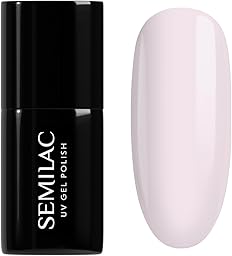 Semilac Vernis à ongles gels semi-permanents UV 385 Pastel Pink Sky 7ml
