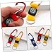 FOYTOKI 10pcs Keychain Compass Snap Hook Colorful Outdoor Survival Clip for Hiking Backpacking and Adventure Lightweight and Portable Gear for Boys and Girls and Adults Random Color