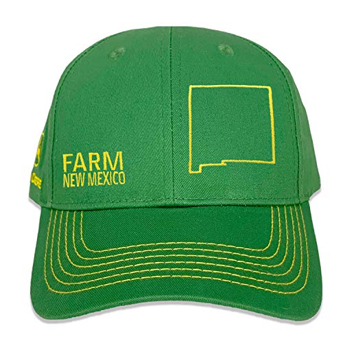 Casquette John Deere New Mexico chapeau enfant twill réglable visière courbée jaune
