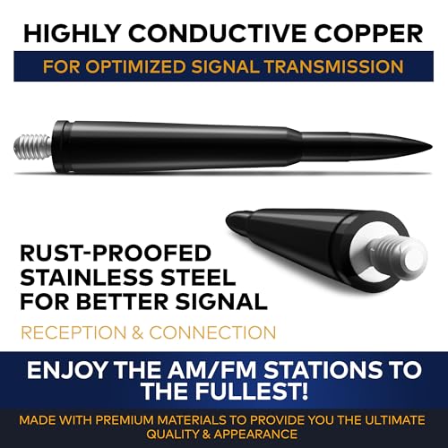 ???????????????????????? Style Antenna Mast for Nissan Titan S SV PRO-4X SL Platinum 2004-2021 Black Automotive Antenna Replacement for Cars, Trucks & SUV Radio Compatible - Car & Truck Exterior Accessories 4.25'