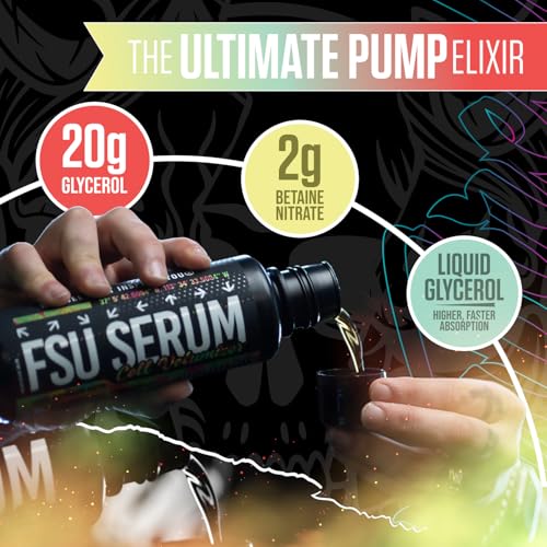 Image of Inspired FSU Serum Liquid Glycerol, Stim Free Pre Workout Pump, Non Stim Preworkout, Caffeine Free, Stimulant Free, 20g GlycoClear, 2g Betaine Nitrate (Island Vibes)