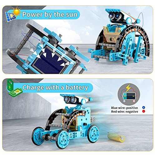 image for Lucky Doug 12-in-1 STEM Solar Robot Kit Toys Gifts for Kids 8 9 10 11 