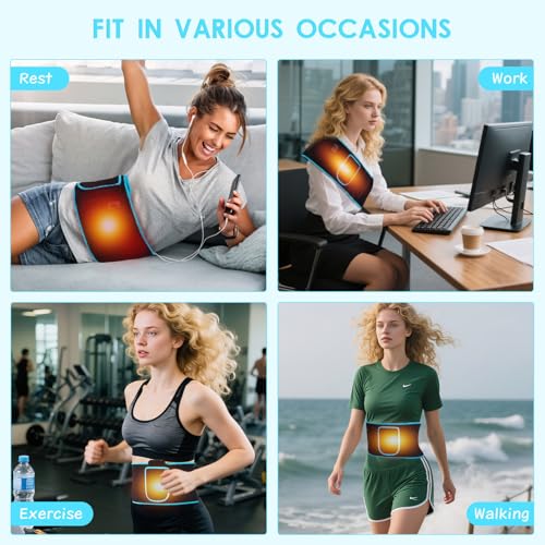 Red Light Belt, 660nm Red Light & 850nm Near-Infrared Light Wrap Belt, for Legs, Back, Waist, Shoulders, Neck, Lightweight Wrap Device with Timer Settings for Women, Men - Image 8