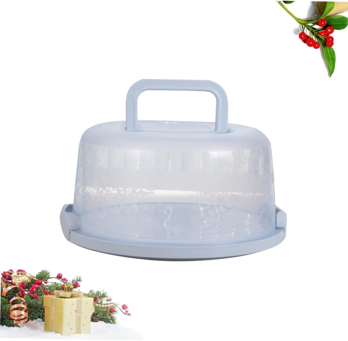 Cabilock 2pcs Box Household Sealed Storage Box Cake Carrier with Handle for Fridge Organization
