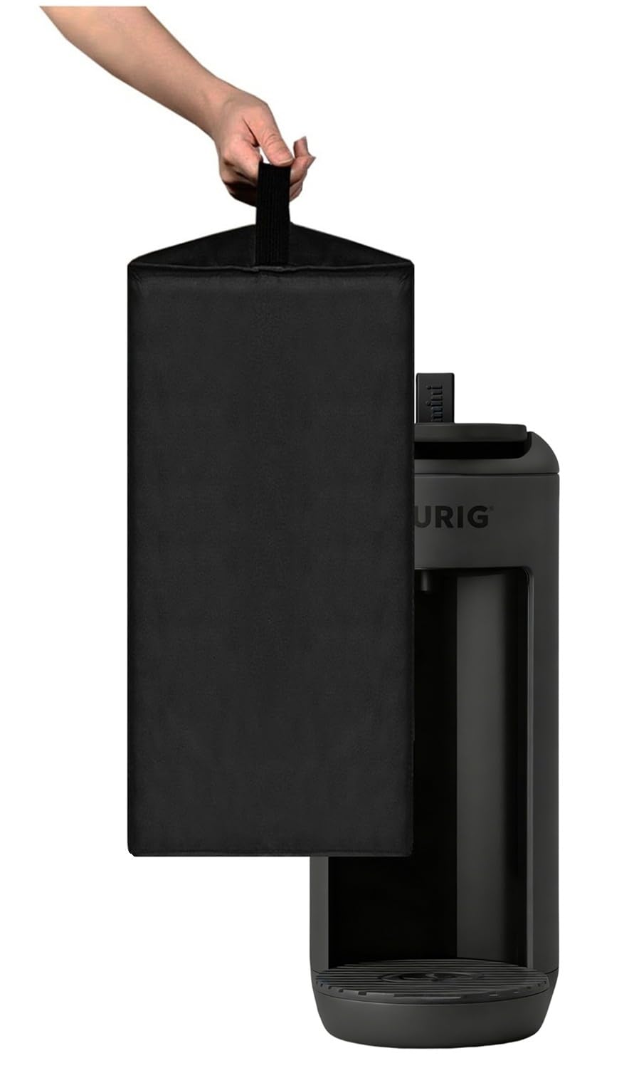 AF-WAN 600D Nylon Dust Cover for Keurig K-Mini Mate Coffee Maker, Portable Handle, Custom-Fit Machine Protector Lid (Black)