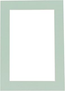 CountryArtHouse Honeydew Acid Free 12x16 Picture Frame Mats with White Core Bevel Cut for 8x10 Pictures - Fits 12x16 Frame - One Mat