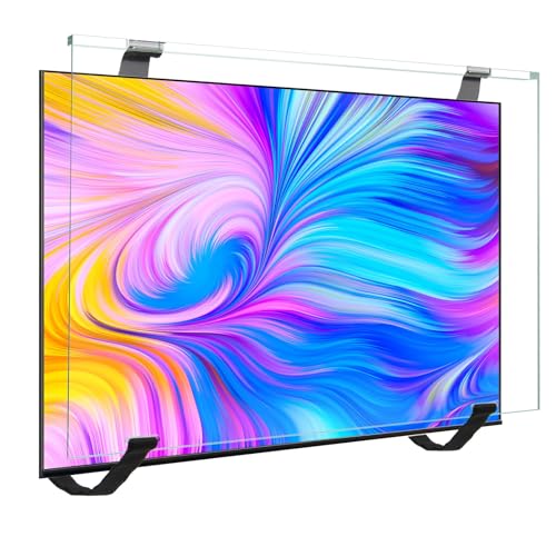 Film protecteur acrylique 55 pouces pour écran TV transparent et anti-rayures