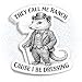 They Call Me Ranch Cause I Be Dressing Sticker Funny Possum Meme GenZ Waterproof Vinyl Stickers Decals for for Cups Cars Laptop Window Bumper Door Truck Tumbler Decal