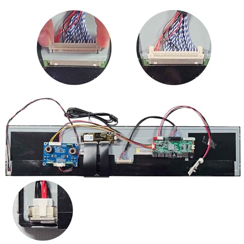 Image of 24 inch 1920x360 DV240FBM-NB0 IPS Stretched Bar LCD Touchscreen | and H /D USB SD Card Board,Capacitive Touch Sensor Panel,Support 10-Points Multi-Touch