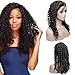 Produktbild Deep Wave Lace Front Perücken, VIPbeauty brasilianische Deep Wave Curly Echthaar Lace Front Perücken für schwarze Frauen 150% Dichte Leimlose Lace Frontal Perücken mit Babyhaar vorgezupft 22 Zoll