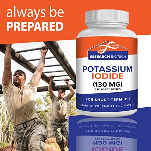 Max-Bio (2 Pack) Potassium Iodide Supplement Tablets Pills 130Mg - 120 Capsules Dietary Thyroid Support Protector, Ki Iodine Tablet Vitamins Best Potasium Yodo Naciente #TOP1