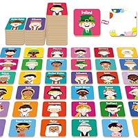 72 PCS Memory Matching Game, 36 Pairs Difference Face Memory Cards Never Forget A Face Matching Game, Educational Learning Toys for Preschool 4 5 6 Years Old