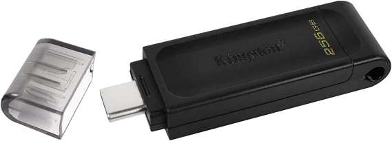 Kingston DataTraveler 70 - DT70/256GB USB-C Flash Drive Black
