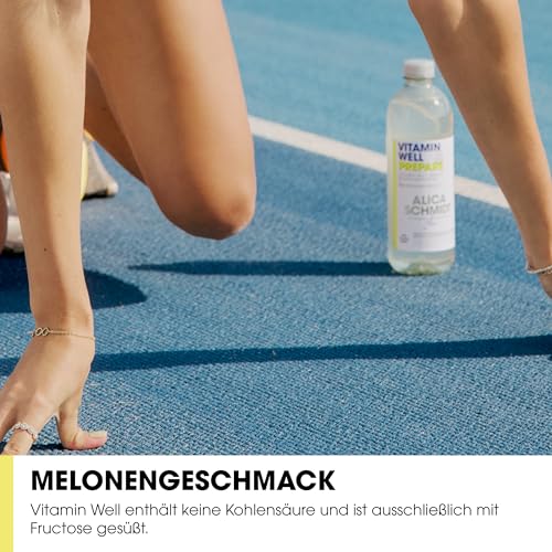 Vitamin Well - Geschmackvolles Vitamin Wasser mit B12, Biotin, Magnesium, Zink – Kalorienarmes Getränk, angereichert mit essenziellen Nährstoffen, 12 x 500ml inkl. Pfand (Prepare)