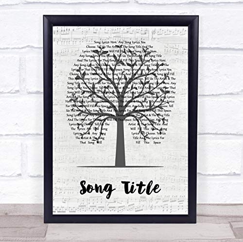 Customized Lyrics Print