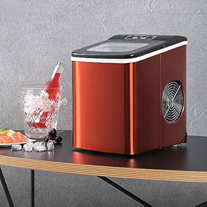 WYZQQ Eiswürfelmaschine , Tragbare Gewerbliche / Häusliche Eismaschine, Leise, 6 Minuten Schnelle Eisherstellung… – Bild 7