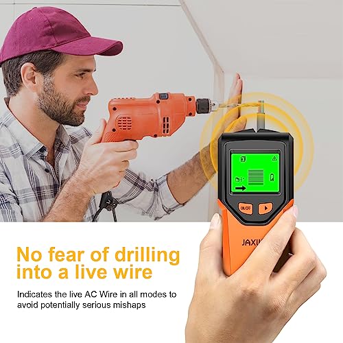Stud Finder Wall Scanner - 5 In 1 Stud Detector With Intelligent Microprocessor Chip And Hd Lcd Display, Stud Sensor Beam Finders For The Center And Edge Of Wood Ac Wire Metal Joist Pipe (Yellow) #TOP4