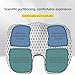 SGLEULRC Car Seat Cushion for Opel Astra H Hatchback 2004-2009, U-Shaped Memory Foam 4D Mesh Cover Comfortable Breathable Non Slip Booster Seat Cushion Tailbone Pain Relief Coccyx Pillow,Light Gray