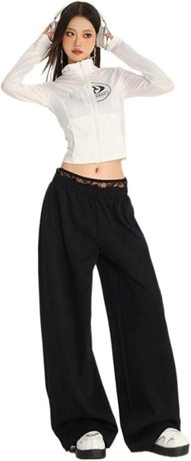 Autumn and Winter Women's Straight Sweatpants American Casual Pants