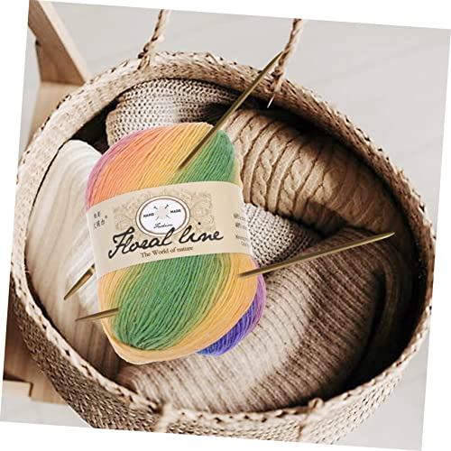 NUOBESTY 1 Rolo De Fio Gradiente De Tricô De Lã De Crochê Suéter Infantil Suéter De Malha De Bebê Fi