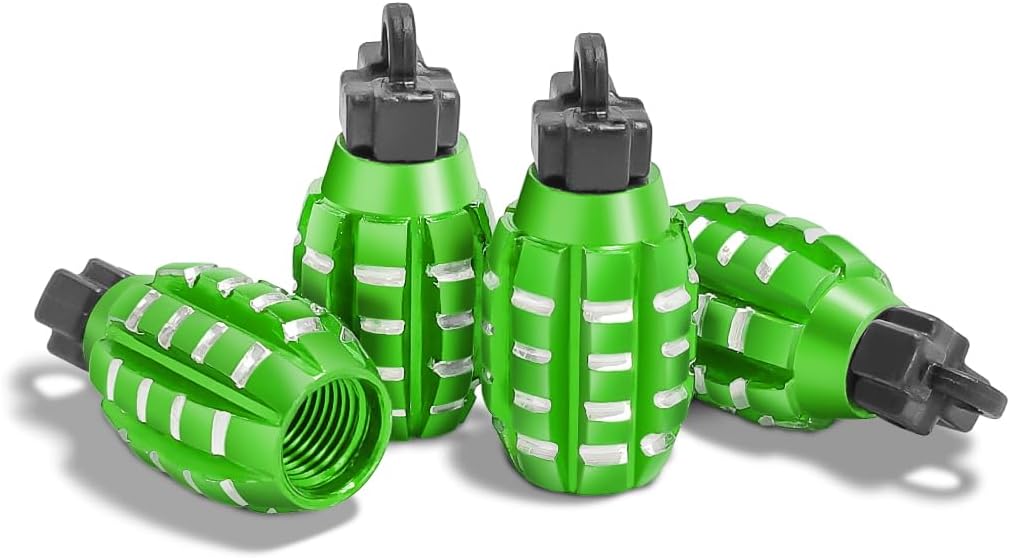 HEALEEP 4pezzi Tappi Valvole Pneumatici Forma Di Croce Per Auto
