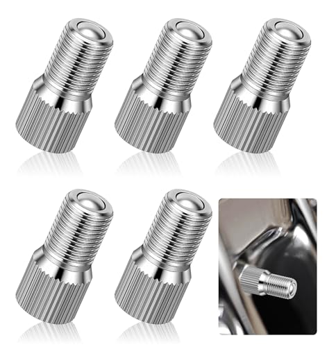 5 PCS Valve Stem Extensions, Screw-On Schrader Tire Valve Ex