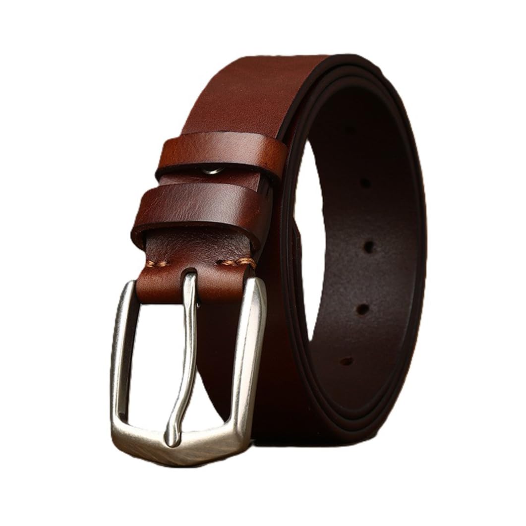 Ceinture en cuir de vachette véritable 5mm d'épaisseur style vintage chic