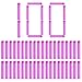 PeleusTech Refill Bullets, 100Pcs Dart Refills for Nerf Rebelle Dart Fire Blaster - Pink