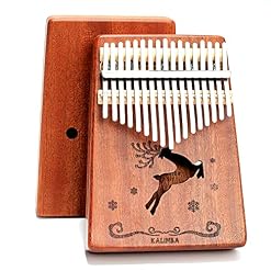 Kalimba 17 touches pour pouce avec étui de protection pour apprendre rapidement, Livre de musiques, Instruments de… - Les Beatles, Paul McCartney, John Lennon, RIngo Starr, George Harrison