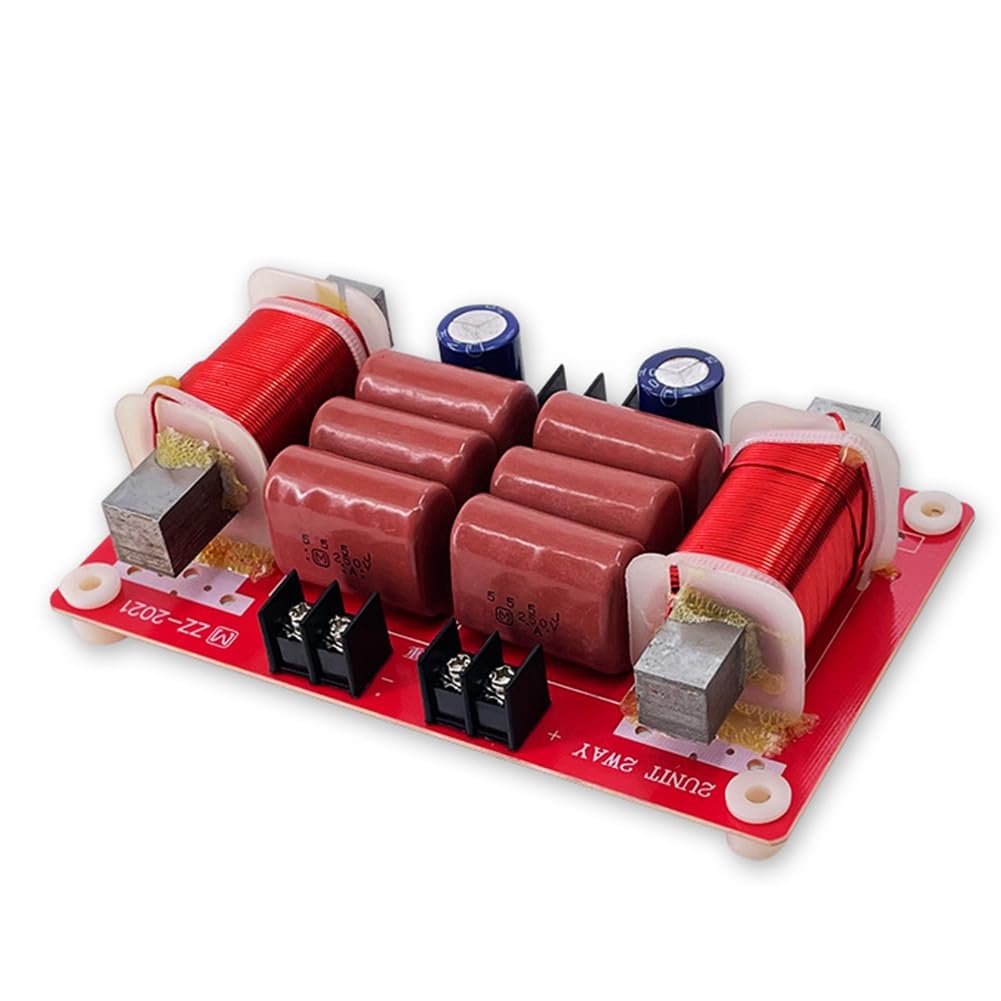 Séparateur de Fréquence Audio 800 W Crossover Caisson de Basses Haut-Parleur à Double Bobine Vocale Double Caisson de Basses Haut-Parleur Crossover Installation Facile Facile à Utili
