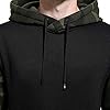 MANLUODANNI Men's Pullover Hoodies Hooded Sweatshirt Camo Patchwork Top Casual Hoody with Kangaroo Pocket Army Green XXL #4