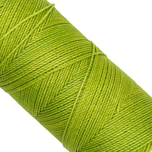 Linhasita Waxed Thread 100 g / 170 m Polyester 1 mm Thick Macrame, 30 Colours Green Apple, Apple Green, 170 metros / 100 gr