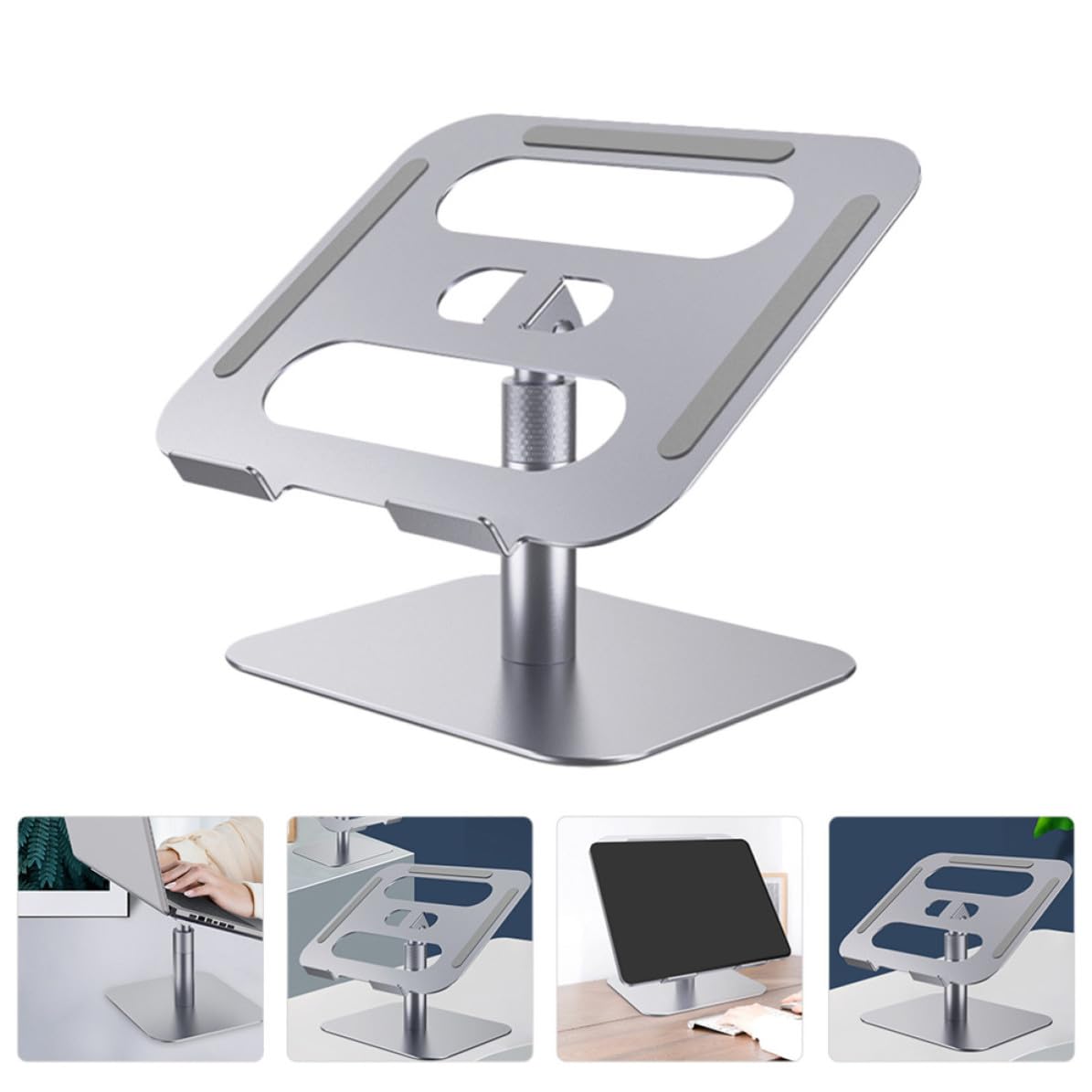 Supporto Argento Lega Portatile Regolabile per Alluminio