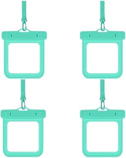 Portefeuille étanche pour sac étanche IPX8 pour la natation, la randonnée | Protection étanche IPX8, matériau TPU, format de poche, rangement pour cartes clés, espèces, lot de 4