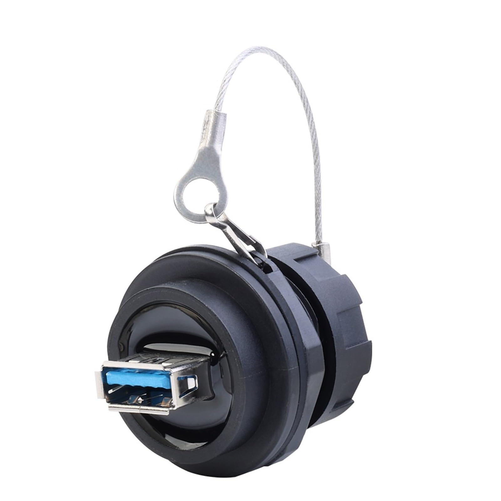 1 x USB 2.0 USB 3.0 Typ C 3.1 Modul SMT 3-Punkt-Schnalle Panel Mount Buchsenbuchsen Wasserdicht IP67 Bajonettanschluss (Typ H)