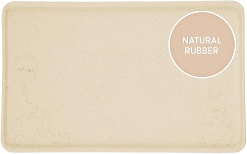 HEVEA Mantel individual de goma natural para niños, alternativa a la silicona y el plástico con material reciclado, seguro para niños con divertidos
