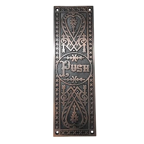 Adonai Hardware Decorative Aluminium Push Plate (10.2 Inch "Push", Oil Rubbed Bronze)