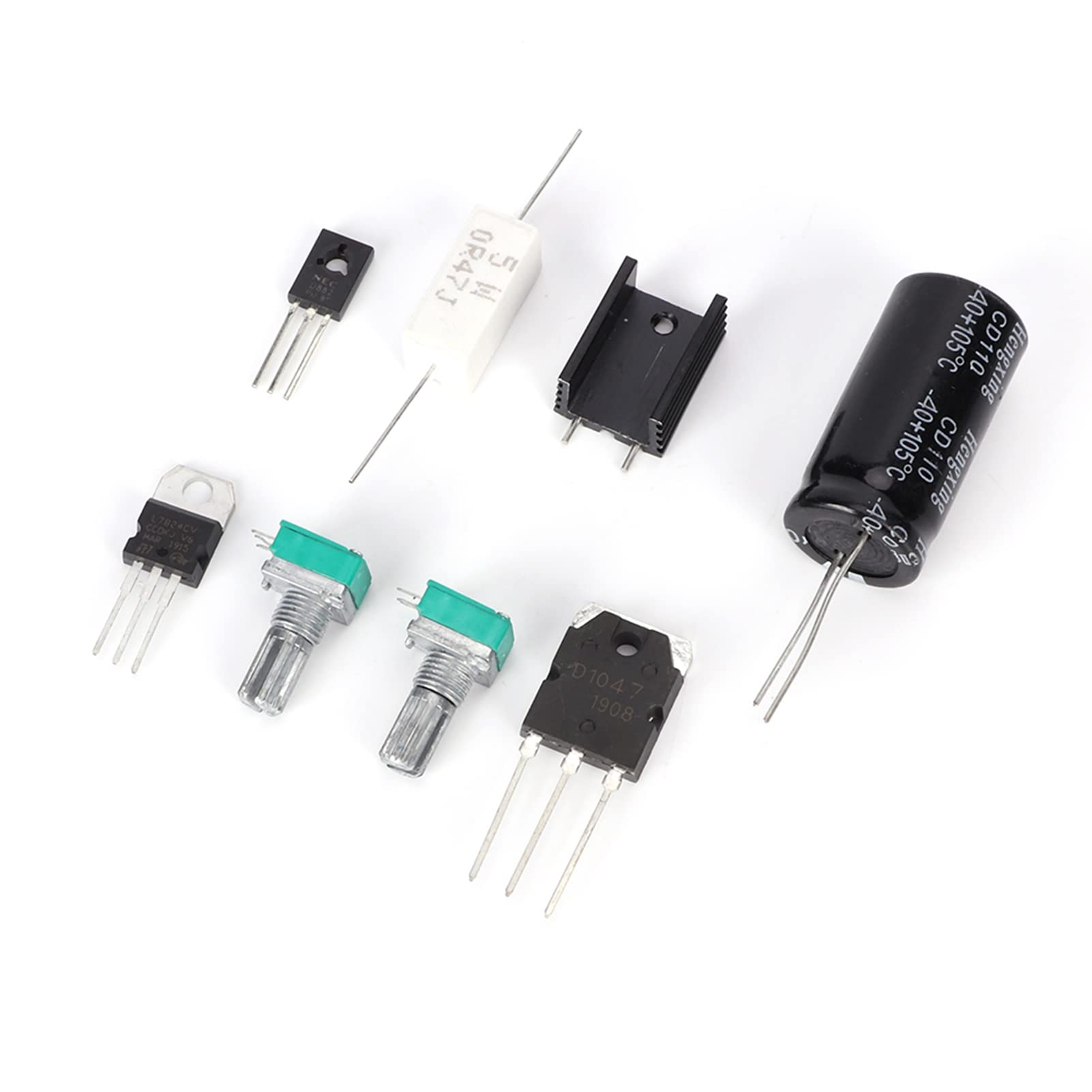 Kit fai da te per alimentatore, kit di parti per modulo fai-da-te con alimentatore regolato CC 0-30V 2mA-3A Kit elettronico fai-da-te con alimentatore regolabile continuo