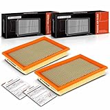 A-Premium 2-PC Engine Air Filter Compatible with Chrysler 300M 1999-2004, LHS 1999-2001, Concorde