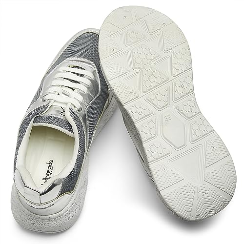 Image of SOLETHREADS Glam Casual Sneaker Lightweight Cushioned Lace-up Shoes for Women