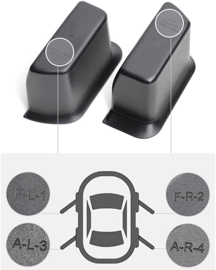 Amexim Car Door Pull Storage Box | Accessory for Jetour Traveler T2 | 4 Pcs | Black