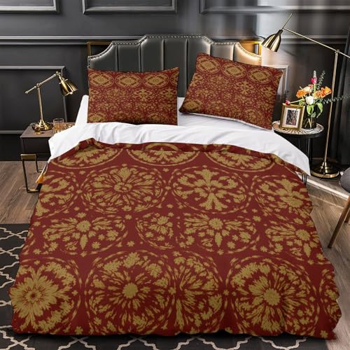 DAZBDEOCK Juego de ropa de cama de 3 piezas con diseño 3D impreso en 3D, con cremallera, funda de edredón circular ultra suave, duradera para todas las estaciones, para niños, mujeres y adolescentes