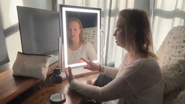 Amazon.co.jp: HASIPU ライト付きメイクアップミラー 女優ミラー 卓上