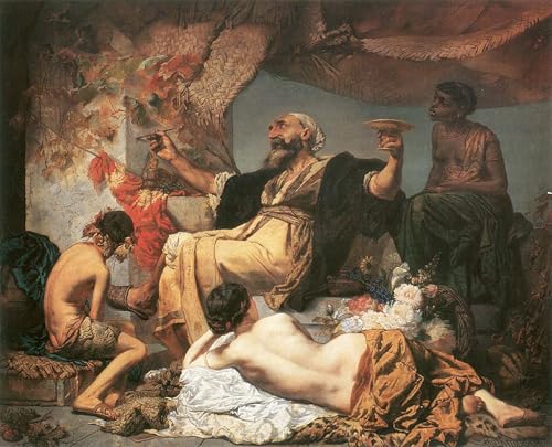 Pintura mural en lienzo de alta calidad con obra de Anselm Feuerbach de 60x90cm