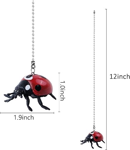 Miniatura 9 de Cadena de tracción para ventilador de techo, 12 pulgadas de Halloween, extensión decorativa de 0.118 in de diámetro, cadena de luces de ventilador
