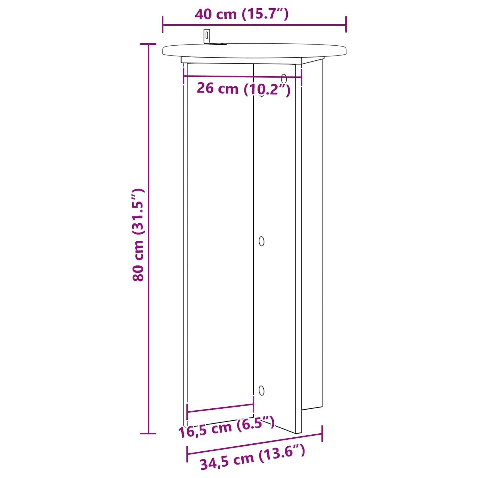 Supporto per piante, 2 pezzi, in legno di quercia artigianale, 40 x 40 x 80 cm, per soggiorno, interni, piante, fiori, scaffale decorativo, stabile scaffale a colonna