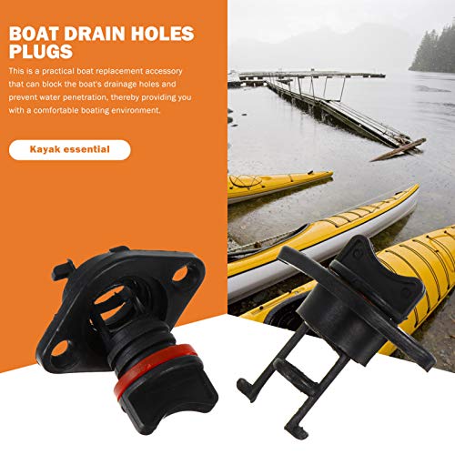 BESPORTBLE 2Pcs Caiaque Barco Marinhos Bujões de Drenagem Embornal Rolhas Plugs Tampões de Substitui