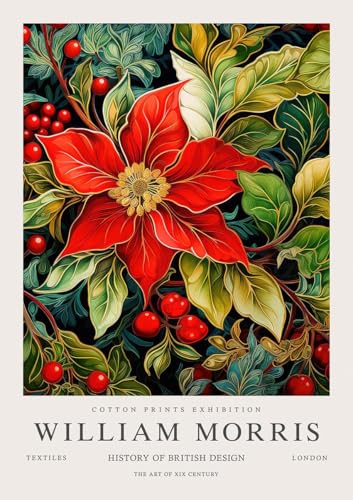 Fleurs peinture images esthetiques et affiches sur toile vintage William Morris 40x60cm