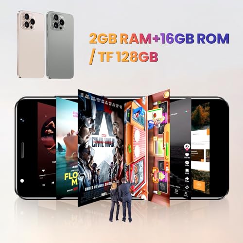 Smartphone 4G déverrouillé avec écran de 5.0 pouces et processeur 4-Core